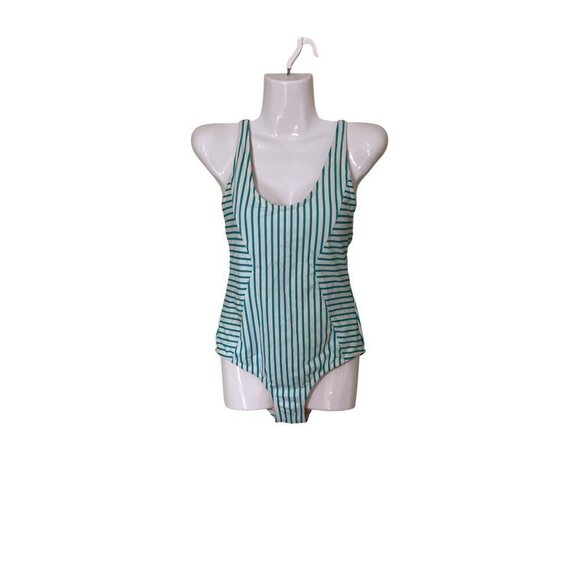 Cabana Life X Talbots Womens Striped One-Piece Swimsuit S Vacation Beach Resort - Picture 1 of 9